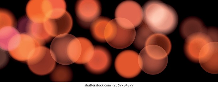 Abstract color shining bokeh isolated on transparent background. Lights and sparks glitter glowing effect. Lens flare Christmas or New Year holiday card.
