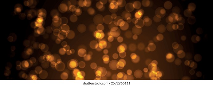 Abstract color shining bokeh isolated on transparent background. Lights and sparks glitter glowing effect. Lens flare Christmas or New Year holiday card.