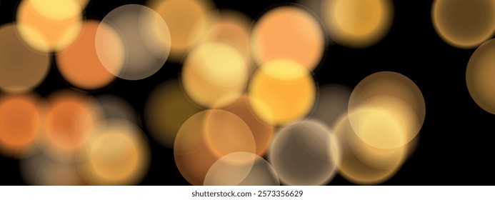 Abstract color shining bokeh isolated on transparent background. Lights and sparks glitter glowing effect. Lens flare Christmas or New Year holiday card.