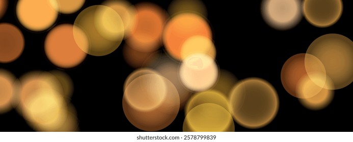 Abstract color shining bokeh isolated on transparent background. Lights and sparks glitter glowing effect. Lens flare Christmas or New Year holiday card.