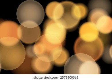 Abstract color shining bokeh isolated on transparent background. Lights and sparks glitter glowing effect. Lens flare Christmas or New Year holiday card.