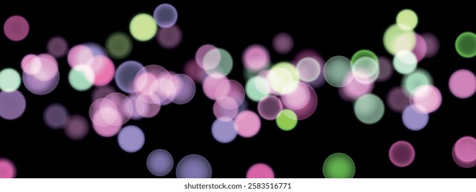Abstract color shining bokeh isolated on transparent background. Lights and sparks glitter glowing effect. Lens flare Christmas or New Year holiday card.