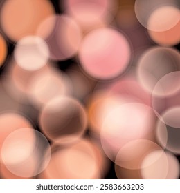 Abstract color shining bokeh isolated on transparent background. Lights and sparks glitter glowing effect. Lens flare Christmas or New Year holiday card.