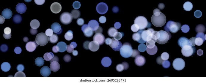 Abstract color shining bokeh isolated on transparent background. Lights and sparks glitter glowing effect. Lens flare Christmas or New Year holiday card.