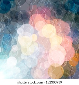 Abstract color shining circles vector background