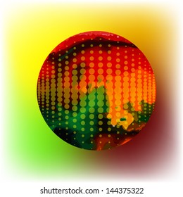 abstract color sphere