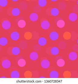 Abstract color spheres seamless pattern