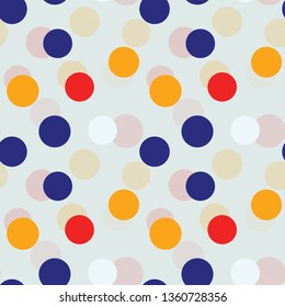 Abstract color spheres seamless pattern