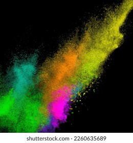 abstract color splash and explosion vector illustration. color splash background for Holi Festival