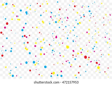 Abstract color splash illustration on transparent background.