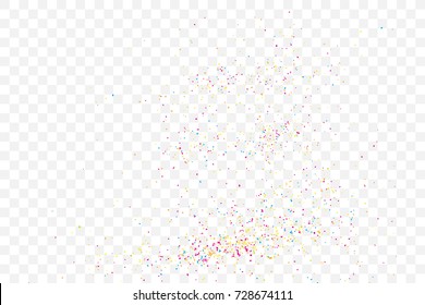 Abstract color splash illustration on transparent background. Colorful confetti on transparent background. Calligraphy ink drop on paper random pattern background in color. 