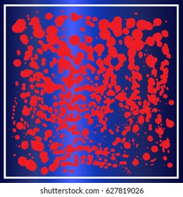 Abstract color splash on blue background