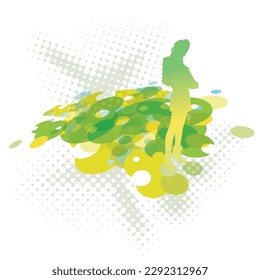 Fondo de la ilustración del vector de splash de color abstracto