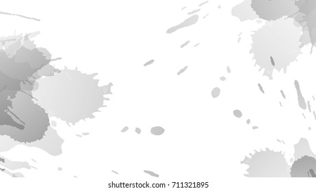 Abstract Color Splashes White and Gray Vector Backgrounds