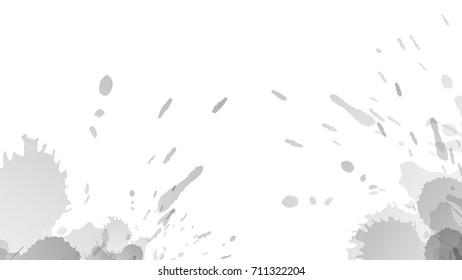 Abstract Color Splashes White and Gray Vector Backgrounds