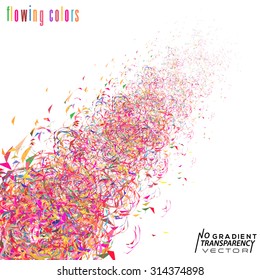 Abstract color spray background, banner design