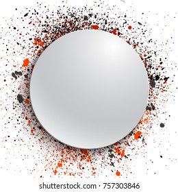 abstract color spray background, vector illustration clip-art