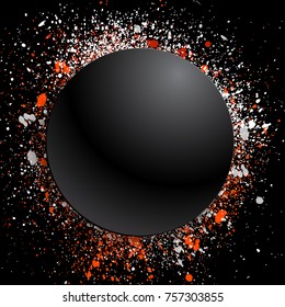 abstract color spray background, vector illustration clip-art