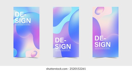 Plantillas de diseño de fondo de Anuncio de pie de color Abstractas