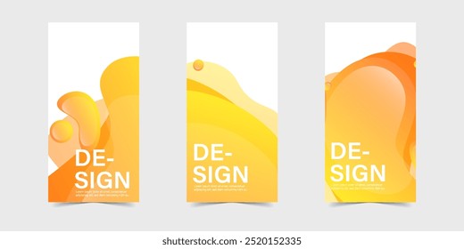 Abstrato cor pé banner modelos de design de fundo