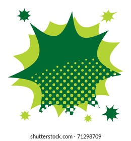 Abstract color star burst, vector illustration