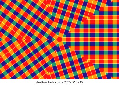 Fundo listrado de cor abstrata. Textura de transe hipnótica. Op art abstração multicolorida. Ilustração ilusória psicodélica