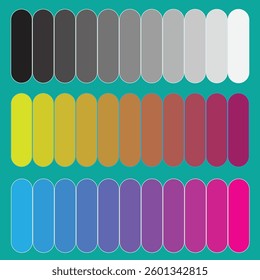 Abstract Color Swatch Collection for Creative Design Inspiration