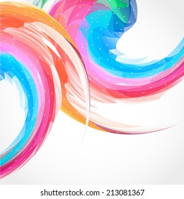 Abstract Color Swirl Background