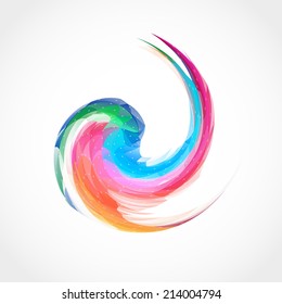 Abstract color swirl background