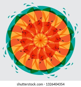 Abstract color swirl background, vector illustration