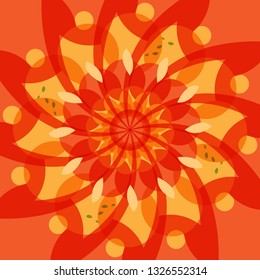 Abstract color swirl background, vector illustration