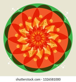 Abstract color swirl background, vector illustration
