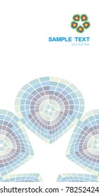 Abstract color symmetry cover science background