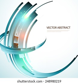 Abstract color technology Background for Business Brochure or Cover. Futuristic color wave. EPS10.