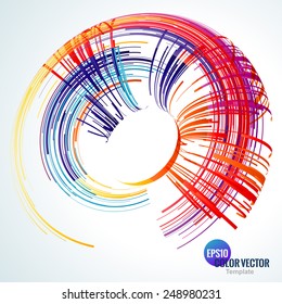 Abstract color technology Background for Business Brochure or Cover. Futuristic color wave. EPS10.