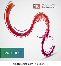 Abstract color technology circles. Vector