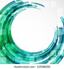 Abstract color technology circles. Vector