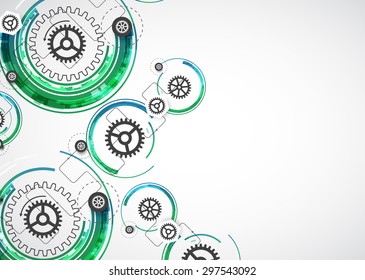 Abstract color technology computer technology business background. Vector