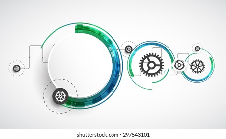 Abstract color technology computer technology business background. Vector