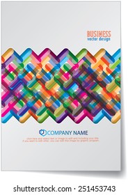 Abstract color template design