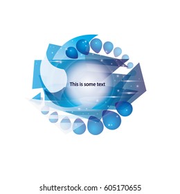 Abstract color template for text