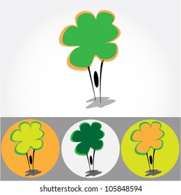 abstract color tree