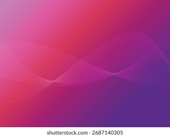 Fondo geométrico de 4K de degradado de color de moda Abstractas. Diseño futurista de Formas de color. Color de degradado púrpura y rosa. para póster en pared, placa de póster y sitio de la página de destino