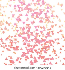 Abstract color triangle pattern. Vector background