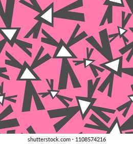abstract color triangle seamless pattern with grunge effect