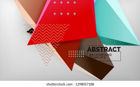 El color abstracto triangula el fondo geométrico. Mosaico triangular bajo estilo de poli. Ilustración del vector