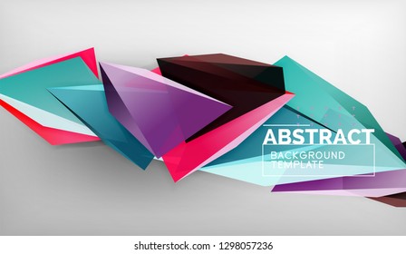El color abstracto triangula el fondo geométrico. Mosaico triangular bajo estilo de poli. Ilustración del vector