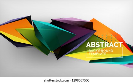 El color abstracto triangula el fondo geométrico. Mosaico triangular bajo estilo de poli. Ilustración del vector