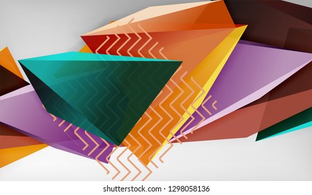 El color abstracto triangula el fondo geométrico. Mosaico triangular bajo estilo de poli. Ilustración del vector