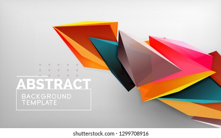 El color abstracto triangula el fondo geométrico. Mosaico triangular bajo estilo de poli. Ilustración del vector